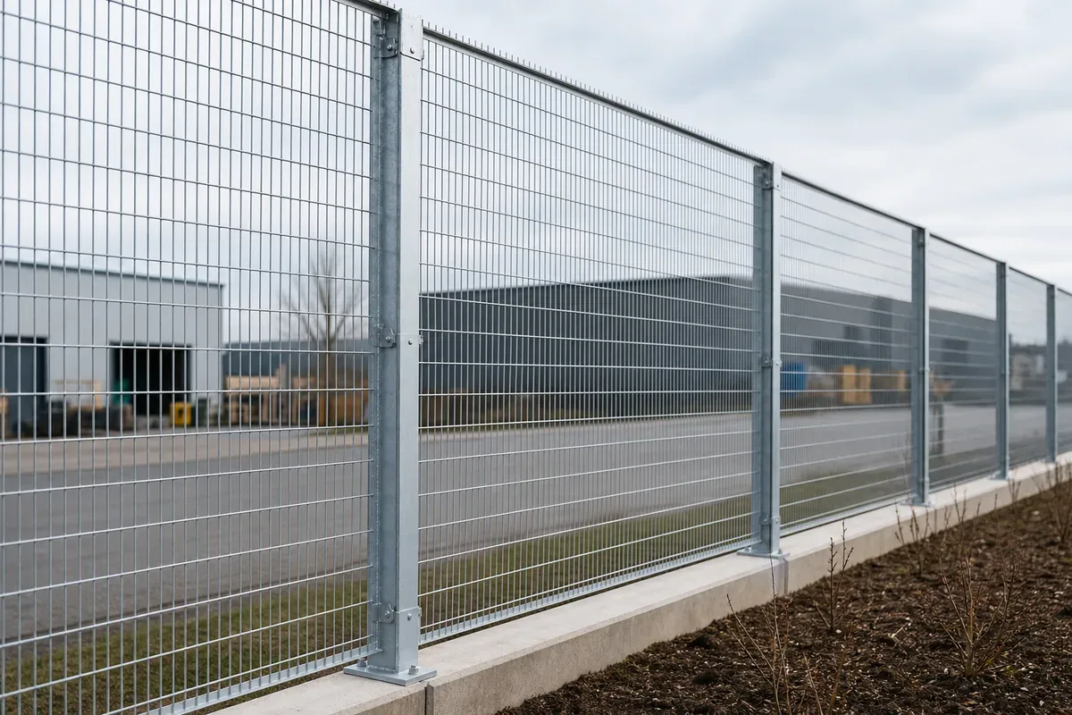Commercial fencing installed at a York business premises
