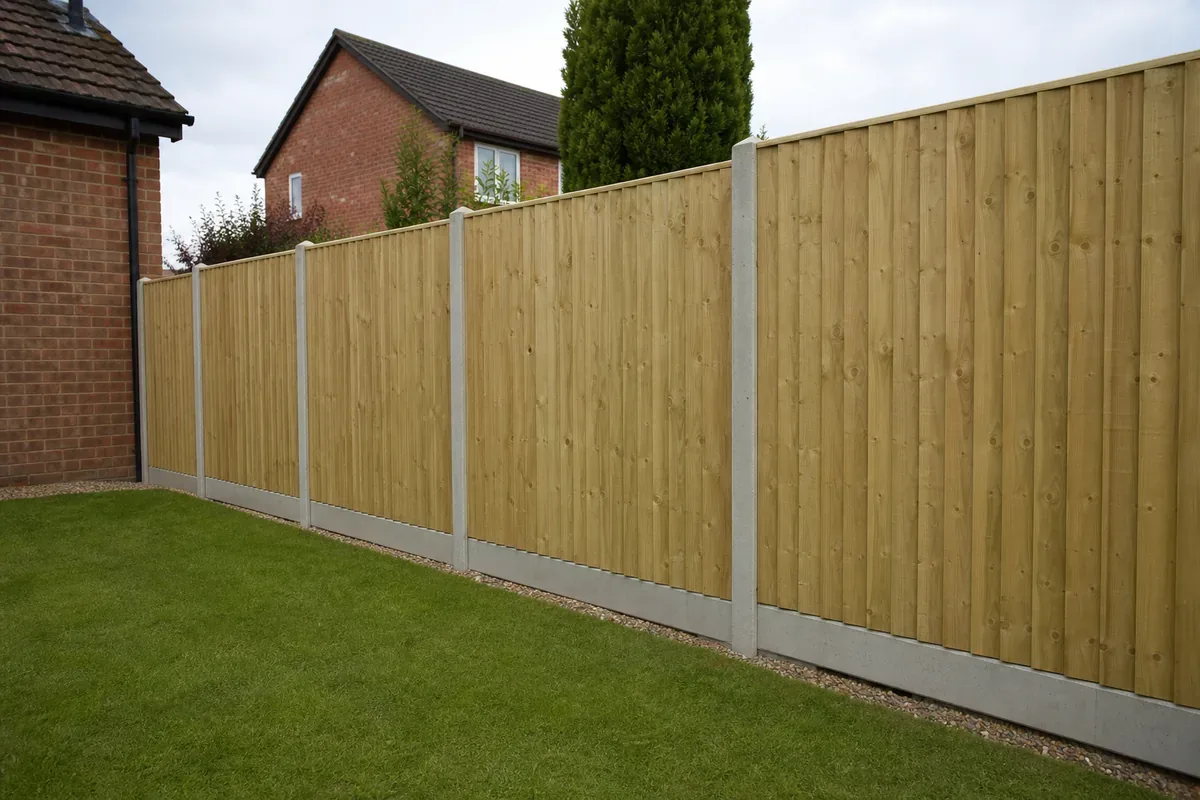 Garden fencing at a York residential property